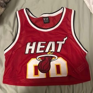 Fashion Nova “HEAT” cropped jersey